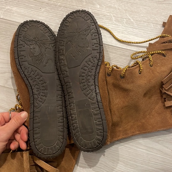 Laurentian Chief Moccasins calf height, never worn!! - Picture 3 of 3